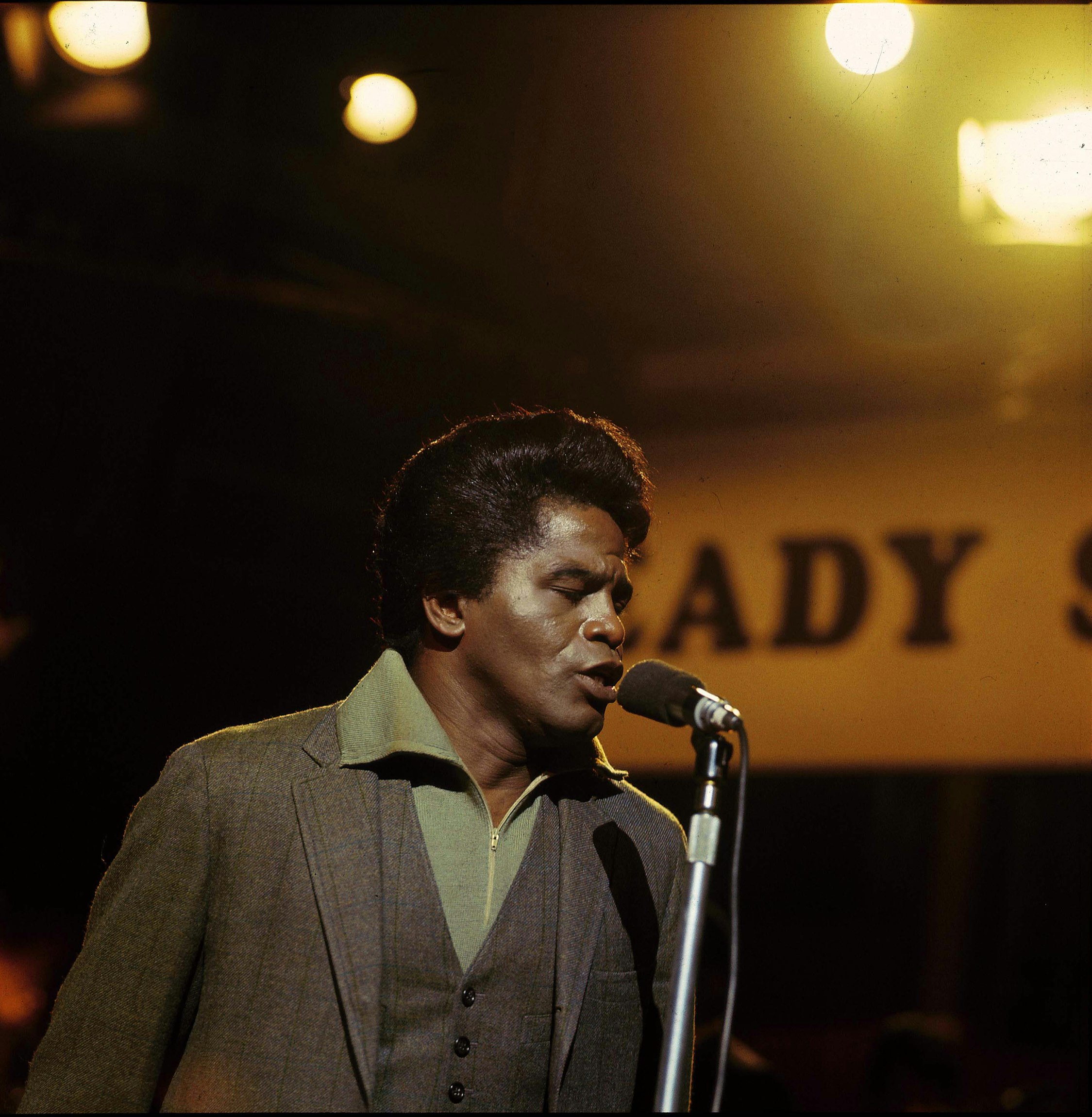 James Brown on <i>Ready Steady Go!</i>, London, March 11, 1966. Photo by David Redfern/Redferns.